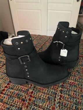 Harley-Davidson Black Studded Mira 5 inch boots